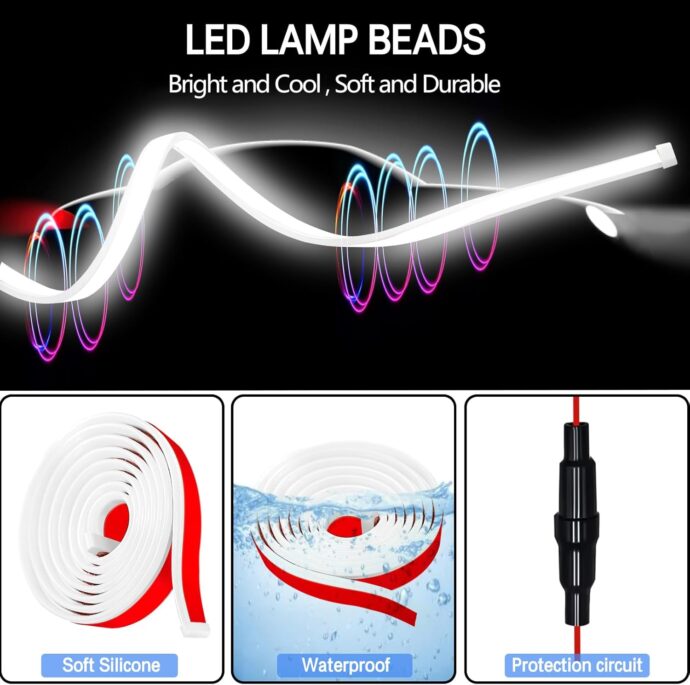⁦شريط LED لغطاء السيارة⁩ - الصورة ⁦4⁩